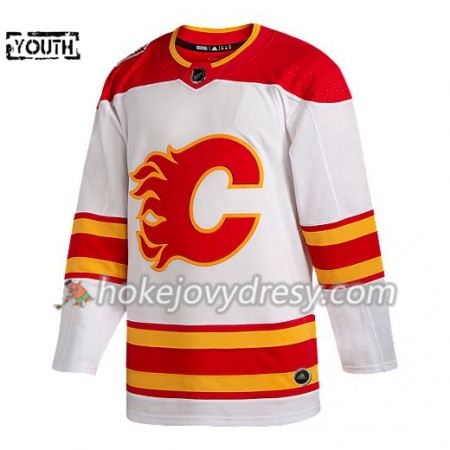 Dětské Hokejový Dres Calgary Flames Blank Adidas 2019 Heritage Classic Bílá Authentic